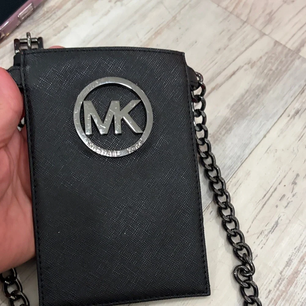 Michael Kors Black Chain Wallet - Picture 3 of 9